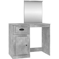 Shumee Dressing table with mirror concrete grey 90 × 50 × 132,5 cm - Dressing Table