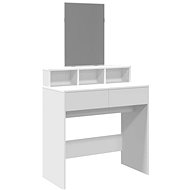 Shumee Dressing table with mirror white 80 × 41 × 144,5 cm - Dressing Table