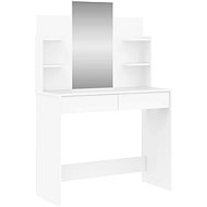 Shumee Dressing table with mirror white 96 × 39 × 142 cm - Dressing Table