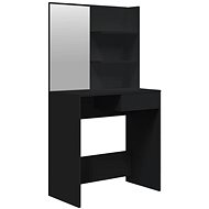 Shumee Dressing table with mirror black 74,5 × 40 × 141 cm - Dressing Table