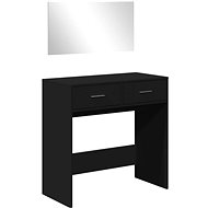 Shumee Dressing table with mirror black 80 × 39 × 80 cm - Dressing Table