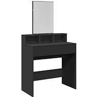Shumee Dressing table with mirror black 80 × 41 × 144,5 cm - Dressing Table
