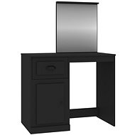 Shumee Dressing table with mirror black 90 × 50 × 132,5 cm composite - Dressing Table