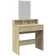 Shumee Dressing table with mirror oak sonoma 80 × 41 × 144,5 cm - Dressing Table