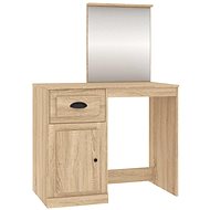 Shumee Dressing table with mirror oak sonoma 90 × 50 × 132,5 cm composite - Dressing Table