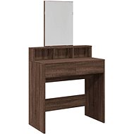 Shumee Dressing table with mirror brown oak 80 × 41 × 144,5 cm - Dressing Table