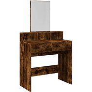Shumee Dressing table with mirror smoked oak 80 × 41 × 144,5 cm - Dressing Table