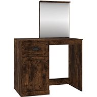 Shumee Dressing table with mirror smoked oak 90 × 50 × 132,5 cm composite - Dressing Table