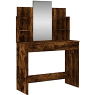 Shumee Dressing table with mirror smoked oak 96 × 39 × 142 cm - Dressing Table