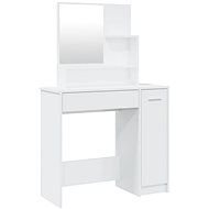 Shumee Dressing table with mirror glossy white 86,5 × 35 × 136 cm - Dressing Table