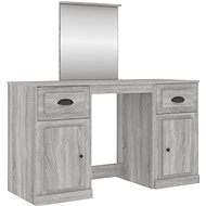 Shumee Dressing table with mirror sonoma grey 130 × 50 × 132,5 cm - Dressing Table