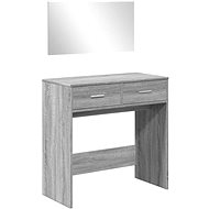 Shumee Dressing table with mirror sonoma grey 80 × 39 × 80 cm - Dressing Table