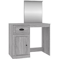 Shumee Dressing table with mirror sonoma grey 90 × 50 × 132,5 composite - Dressing Table