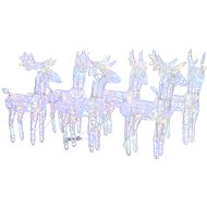 Shumee Christmas Reindeer 6 pcs, 240 multi-coloured LEDs acrylic - Christmas Lights