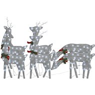 Shumee Christmas Reindeer 6 pcs, silver cold white LEDs netting - Christmas Lights