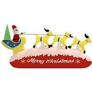 Shumee Christmas inflatable Santa and reindeer with LEDs 145 cm - Christmas Lights
