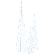 Shumee acrylic LED light cone set blue 30/45/60 cm - Christmas Lights
