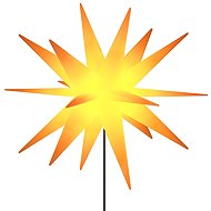 Shumee Christmas star with spike and LED folding yellow 57 cm - Christmas Lights