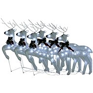 Shumee Christmas Reindeer 6 pcs, white 120 LEDs - Christmas Lights