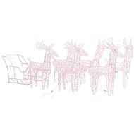 Shumee Christmas reindeer with sleigh 320 LEDs acrylic, 3100423 - Christmas Lights