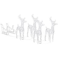 Shumee Christmas reindeer with sleigh 280 × 28 × 55 cm acrylic, 289980 - Christmas Lights