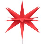 Shumee Christmas stars with spikes 3 pcs, LED folding red 57 cm - Christmas Lights
