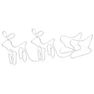 Shumee Christmas decoration reindeer and sleigh outdoor 576 LEDs, 329812 - Christmas Lights