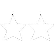 Shumee Christmas stars with 48 warm white LEDs 2 pcs, 56 cm - Christmas Lights