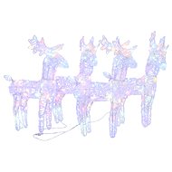 Shumee Christmas Reindeer 4 pcs, 160 multi-coloured LEDs acrylic - Christmas Lights