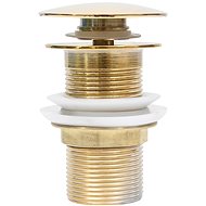 SHUMEE Wash basin drain without overflow gold 6,4 × 6,4 × 9,1 cm - Sink Waste Outlet