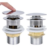 SHUMEE Basin drain without overflow silver 6,4 × 6,4 × 9,1 cm - Sink Waste Outlet