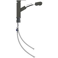 SHUMEE Basin mixer with pull-out shower grey 157 × 172 mm - Tap