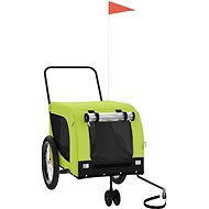 Shumee Dog bike trolley green and black oxford fabric and iron XXIII - Dog Bicycle Trailer