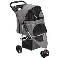 Shumee Folding dog stroller grey, oxford fabric - Pet Stroller