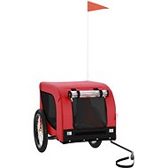 Shumee Dog bike trolley red and black oxford cloth and iron - Dog Bicycle Trailer