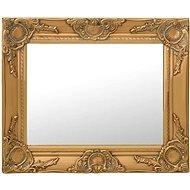 Shumee Nástěnné barokní styl 50 × 40 cm zlaté - Zrcadlo