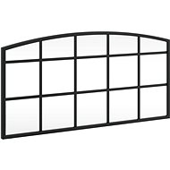 Shumee Nástěnné černé 60 × 30 cm oblouk železo - Mirror