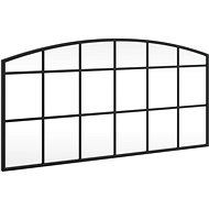 Shumee Nástěnné černé 80 × 40 cm oblouk železo - Mirror