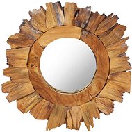 Shumee Nástěnné 40 cm teak kulaté - Mirror