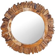 Shumee Wall mounted 60 cm teak round - Mirror