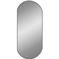 Shumee Nástěnné zrcadlo černé 90 × 40 cm oválné - Mirror