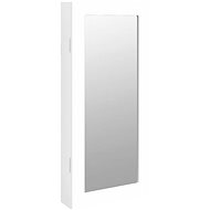 Shumee Zrcadlová šperkovnice nástěnná bílá 30 × 8,5 × 67 cm - Mirror
