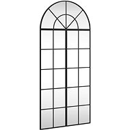 Shumee Nástěnné zrcadlo černé 60 × 130 cm oblouk železo - Mirror