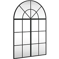 Shumee Nástěnné zrcadlo černé 60 × 90 cm oblouk železo - Mirror