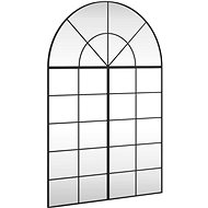 Shumee Nástěnné zrcadlo černé 100 × 150 cm oblouk železo - Mirror