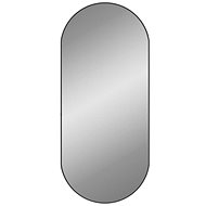 Shumee Nástěnné zrcadlo černé 100 × 45 cm oválné - Mirror
