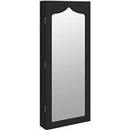 Shumee Zrcadlová šperkovnice nástěnná černá 37,5 × 10 × 90 cm - Mirror