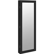 Shumee Zrcadlová šperkovnice nástěnná černá 37,5 × 10 × 106 cm - Mirror