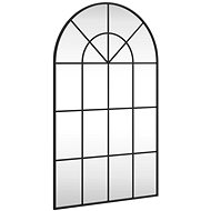 Shumee Nástěnné zrcadlo černé 60 × 100 cm oblouk železo - Mirror