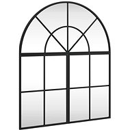 Shumee Nástěnné zrcadlo černé 60 × 70 cm oblouk železo - Mirror